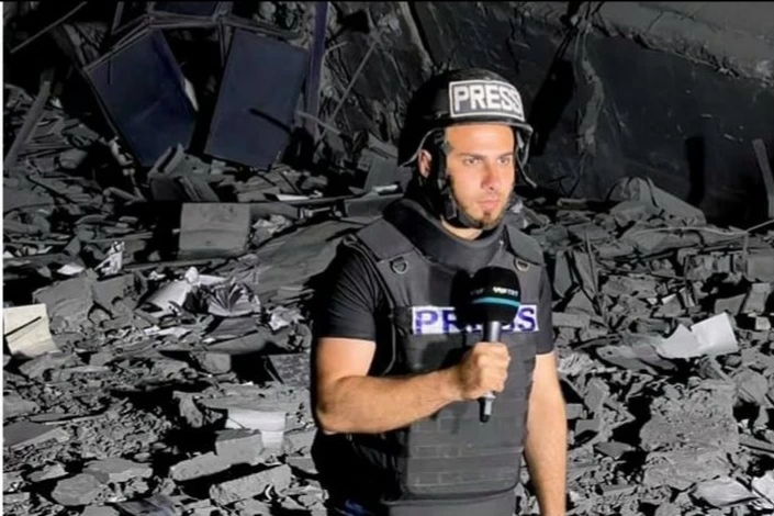 مراسل قناة "تي آر تي "التركية