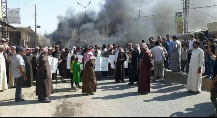 مظاهرات في مناطق سيطرة "قسد" أرشيف